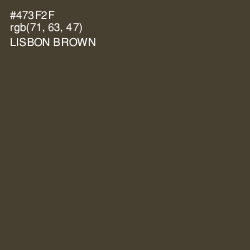 #473F2F - Lisbon Brown Color Image